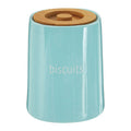 Blue Ceramic Biscuit Canister