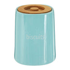 Blue Ceramic Biscuit Canister