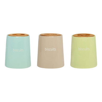 Blue Ceramic Biscuit Canister