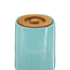 Blue Ceramic Biscuit Canister
