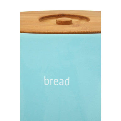 Blue Ceramic Bread Bin