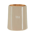 Beige Ceramic Tea Canister