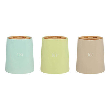 Beige Ceramic Tea Canister