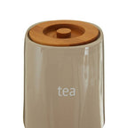 Beige Ceramic Tea Canister