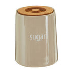 Beige Ceramic Sugar Canister