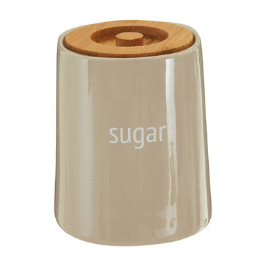 Beige Ceramic Sugar Canister