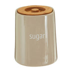 Beige Ceramic Sugar Canister