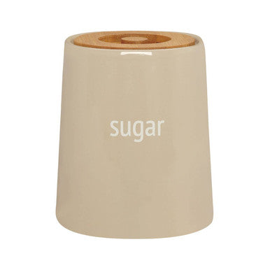 Beige Ceramic Sugar Canister