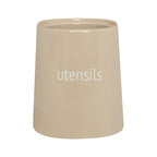 Beige Ceramic Utensils Holder