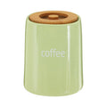 Green Ceramic Coffee Canister