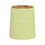 Green Ceramic Coffee Canister