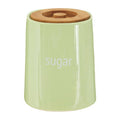 Green Ceramic Sugar Canister