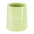 Green Ceramic Utensil Holder