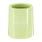 Green Ceramic Utensil Holder