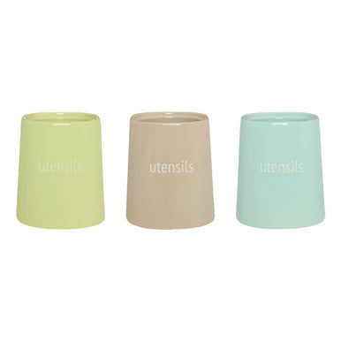 Green Ceramic Utensil Holder