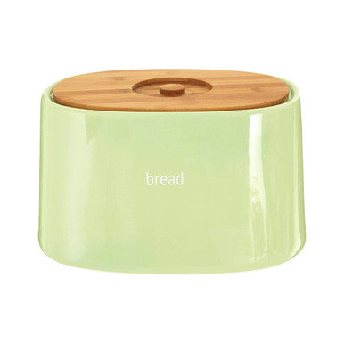 Green Ceramic Bread Bin