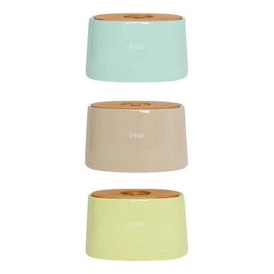 Green Ceramic Bread Bin