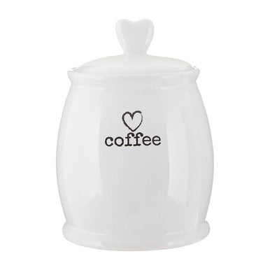 White Dolomite Coffee Canister
