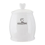 White Dolomite Coffee Canister