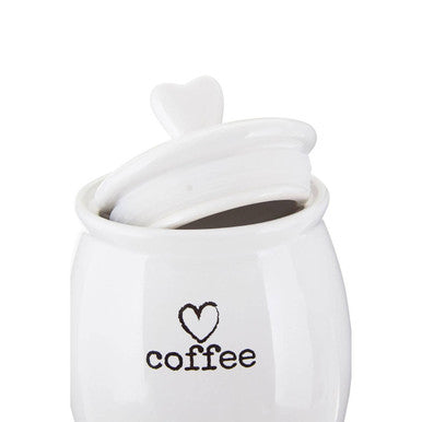 White Dolomite Coffee Canister