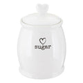 White Dolomite Sugar Canister