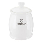 White Dolomite Sugar Canister