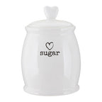White Dolomite Sugar Canister