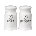 White Ceramic Salt and Pepper Set