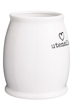White Ceramic Utensil Holder