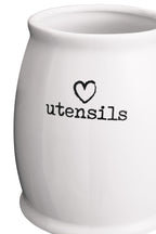 White Ceramic Utensil Holder