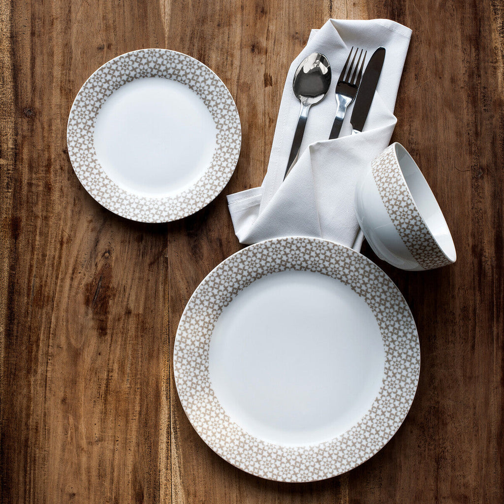 Casablanca 12 Piece Natural Dinner Set