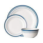 Saturn 12 Piece Blue Dinner Set