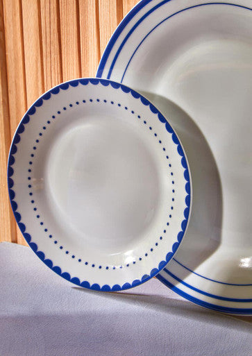 Saturn 12 Piece Blue Dinner Set