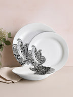 Prince 12 Piece Black Dinner Set