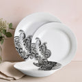 Prince 12 Piece Black Dinner Set