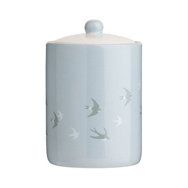 Light Blue Bird Design Canister