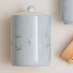 Light Blue Bird Design Canister