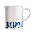 Blue and Cream Fish Design Jug