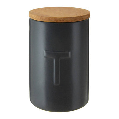 Dark Grey Tea Canister