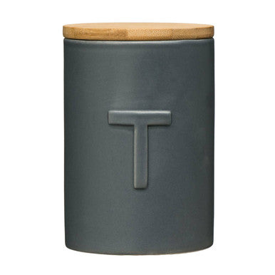 Dark Grey Tea Canister