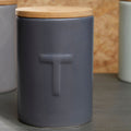 Dark Grey Tea Canister