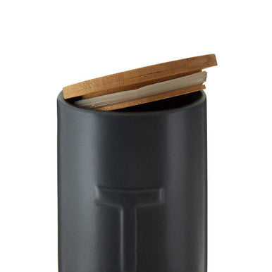 Dark Grey Tea Canister