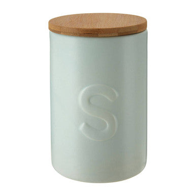 Pale Blue Sugar Canister