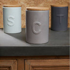 Pale Blue Sugar Canister