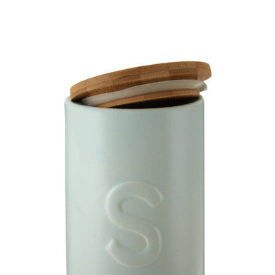 Pale Blue Sugar Canister