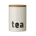 Black and White Tea Canister