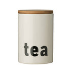 Black and White Tea Canister