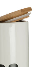 Black and White Tea Canister