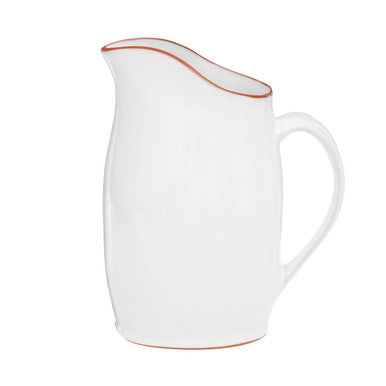 Terracotta White Glazed Pitcher