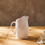 Terracotta White Glazed Pitcher